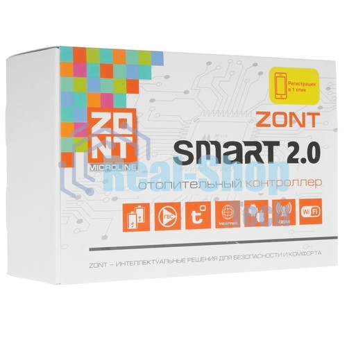 Контроллер отопительный ZONT SMART 2.0 (GSM + Wi-Fi)