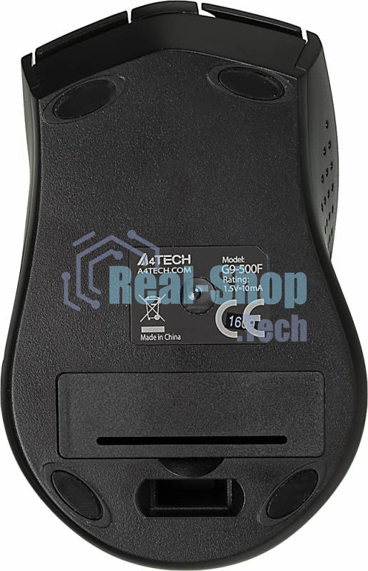 Мышь беспроводная A4Tech G9-500F черный, 1200 dpi, радиоканал, USB, кнопки - 4