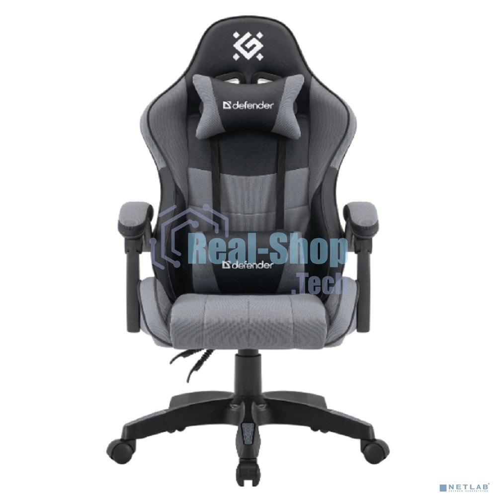 Кресло игровое Defender STRIDER черный/серый, PU