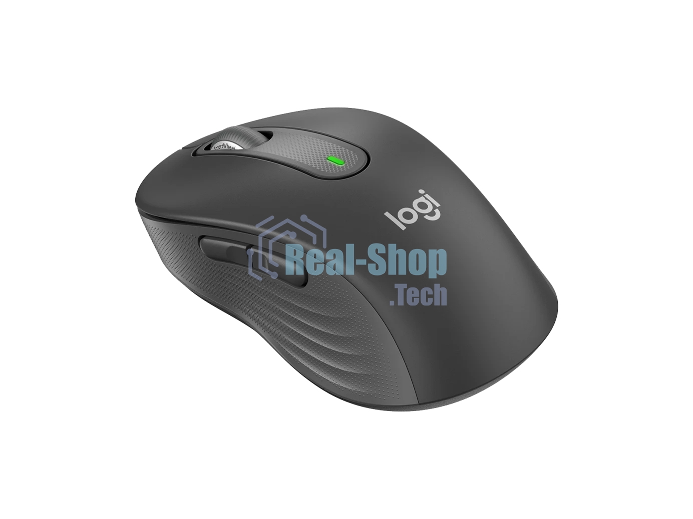 Мышь беспроводная Logitech Signature M650 L графитовый, 4000 dpi, радиоканал, Bluetooth, USB, кнопки - 5