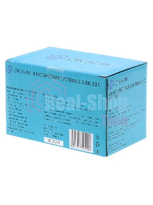Акустическая система Oklick OK-331 2.0 черный 6Вт