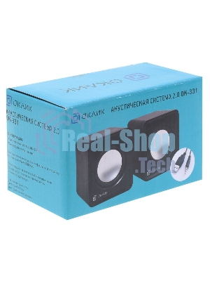 Акустическая система Oklick OK-331 2.0 черный 6Вт