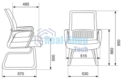Кресло Бюрократ MC-209/B/TW-11 черный, сетка, 120 кг, механизм качания