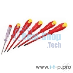 Набор STAYER PROFI ELECTRO 25145-H6_z01диэлектрические. тестер. 100-250В. Cr-V. 6шт