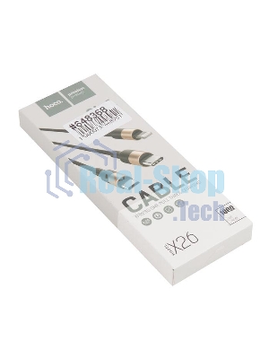 Кабель USB HOCO X26 Xpress 3 в 1 для Lightning, Micro USB, Type-C, 2.0A, длина 1.0м, черный с золотым
