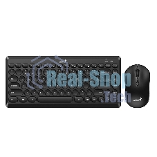 Комплект клавиатура+мышь Genius Luxemate Q8000 беспроводной, USB, 1600 DPI, чёрный