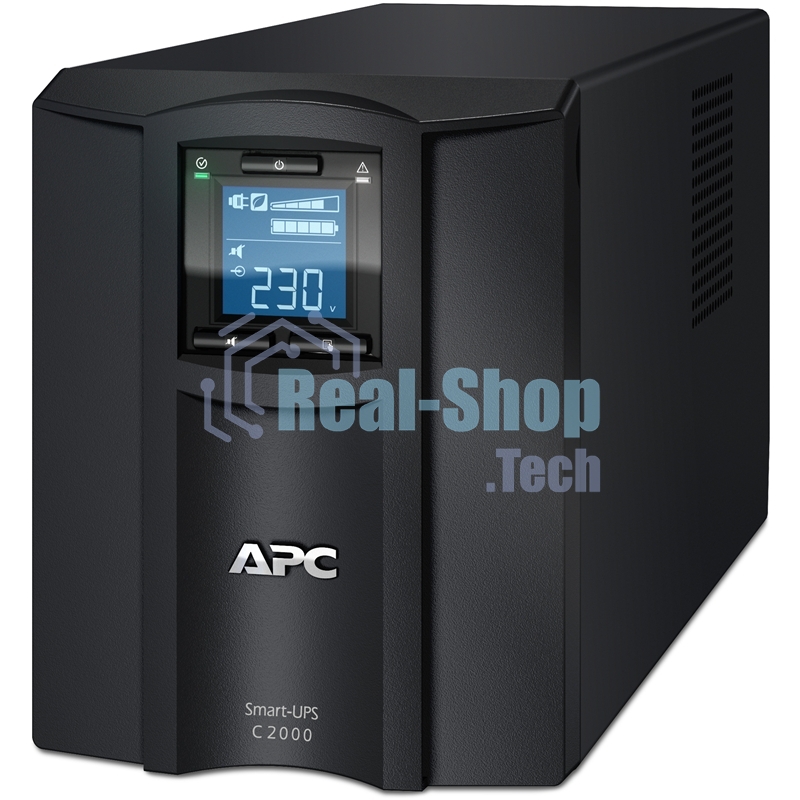 Источник бесперебойного питания APC Smart-UPS C SMC2000I/2000ВА/1300Вт/1 х IEC 320 C19 (компьютерная), 6 х IEC 320 C13 (компьютерная)