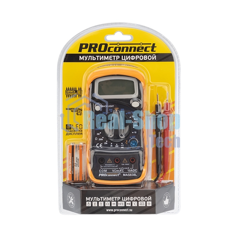 Универсальный мультиметр PROconnect MAS838L (DT858L)