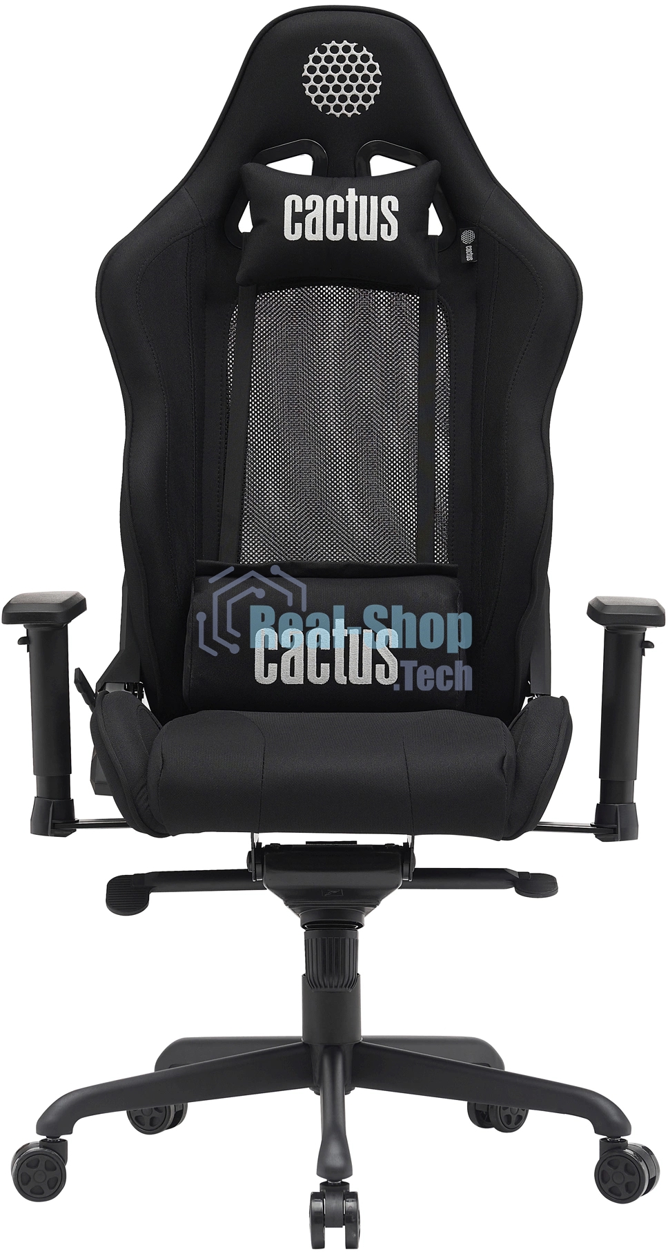 Кресло Cactus CS-CHR-MC04-BBK черный, экокожа