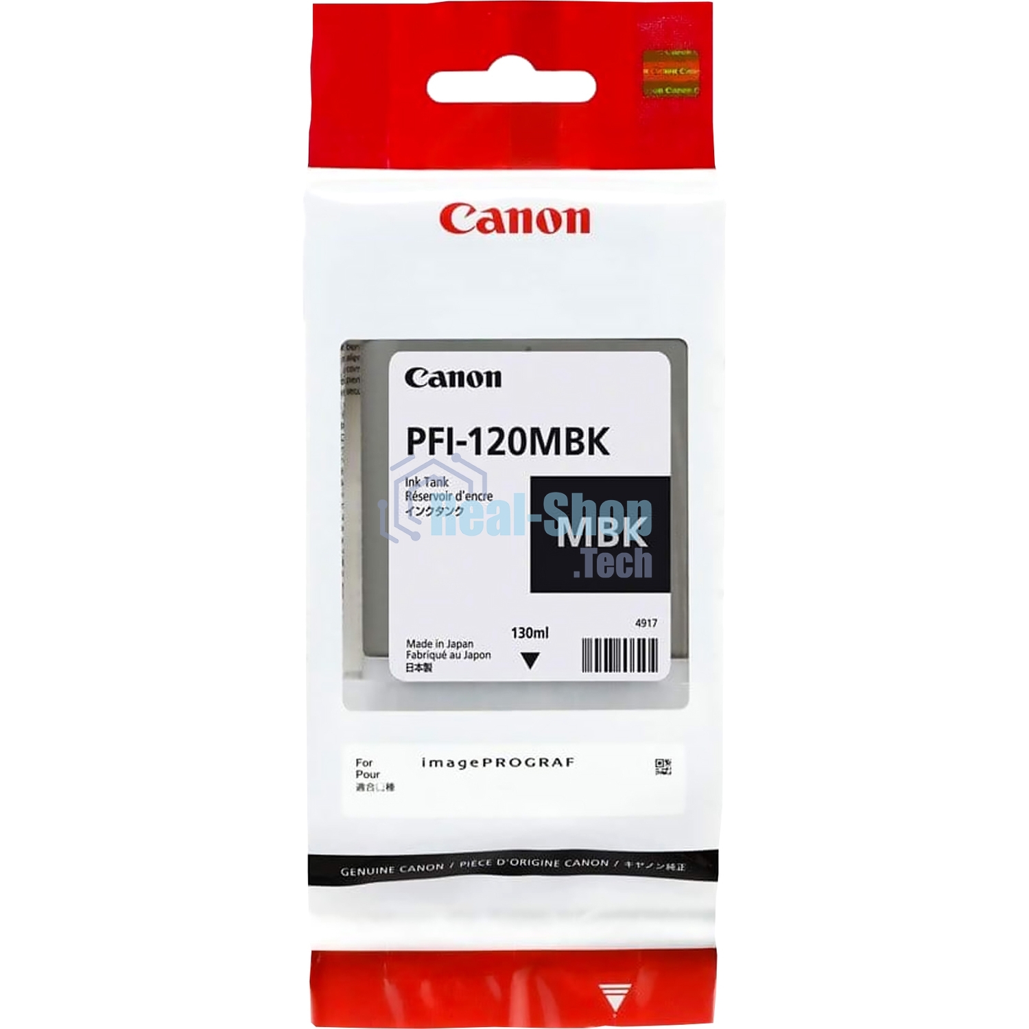 Картридж струйный Canon PFI-120 MBK 2884C001 черный матовый (130мл) для Canon Canon imagePROGRAF TM-200/205