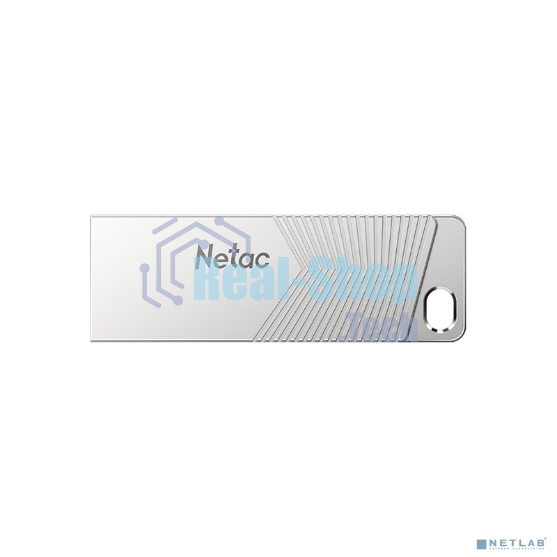Флешка USB Netac UM1 (NT03UM1N-064G-32PN), 64Gb, USB 3.2, R/W 150/45, серебристый