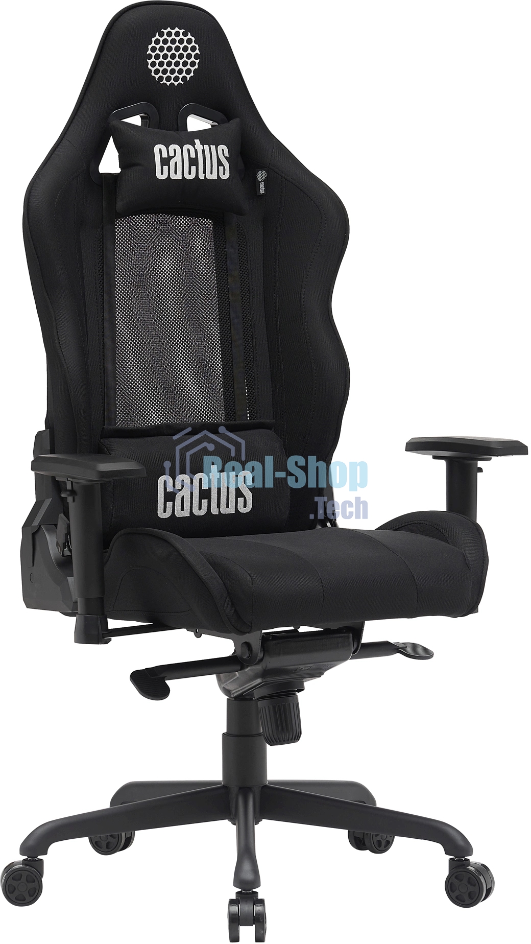 Кресло Cactus CS-CHR-MC04-BBK черный, экокожа