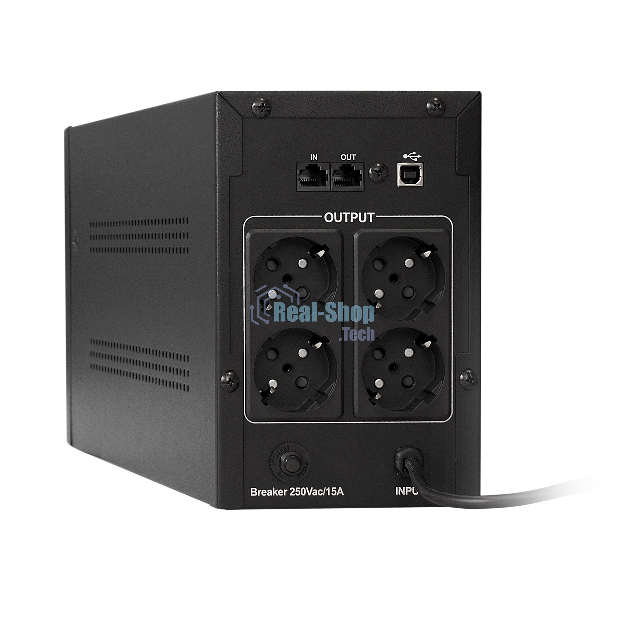 Источник бесперебойного питания ExeGate EP285519RUS SpecialPro Smart LLB-2000.LCD.AVR.EURO.RJ.USB 2000VA/1200W, LCD, AVR, 4 евророзетки, RJ45/11, USB, черный