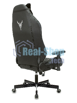 Кресло игровое Knight Neon черный соты эко.кожа с подголов. крестовина металл