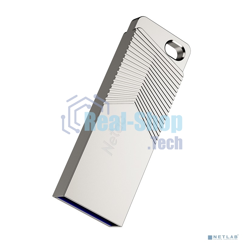 Флешка USB Netac UM1 (NT03UM1N-064G-32PN), 64Gb, USB 3.2, R/W 150/45, серебристый
