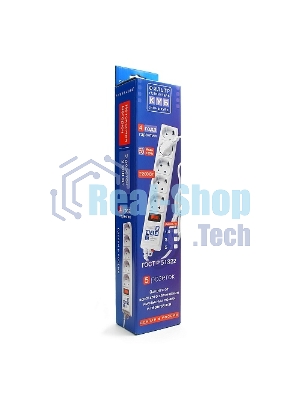 Сетевой фильтр Powercube SPG-B-10-WHITE 3 м, 5 розеток, белый, коробка