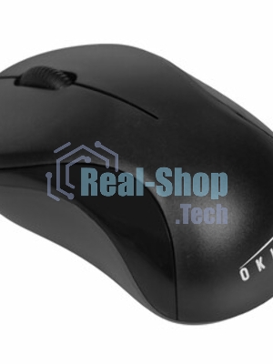 Мышь беспроводная Oklick 605SW черный, 1200 dpi, радиоканал, USB, кнопки - 3