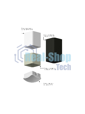 Корпус светильника C7833 SBK черный песок 95*95*H60mm MR16 GU5.3