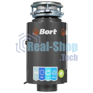 Измельчитель пищевых отходов Bort TITAN 4000 (Control) Мощность л.с. 0,75; 560 Вт; 4,2 кг/мин; 3200 об/мин; 1400 мл; Металл;набор аксессуаров 5 шт [93410242]