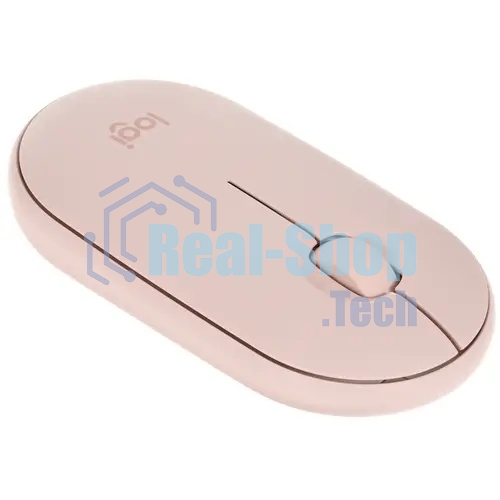 Мышь беспроводная Logitech Pebble M350 розовый, 1000 dpi, радиоканал, Bluetooth, USB, кнопки - 3