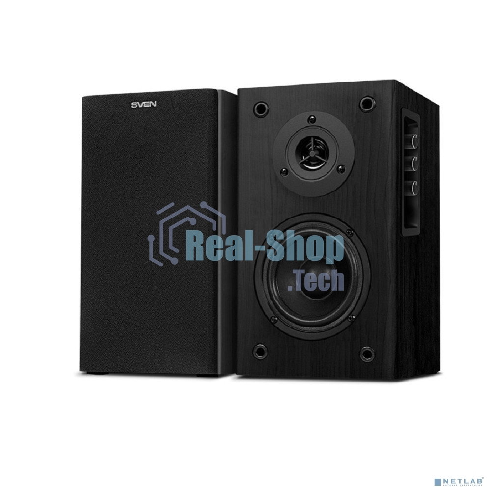 Акустическая система SVEN SPS-614 2.0 (2x20W, Bluetooth, дерево, black)