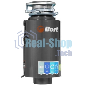 Измельчитель пищевых отходов Bort TITAN 4000 (Control) Мощность л.с. 0,75; 560 Вт; 4,2 кг/мин; 3200 об/мин; 1400 мл; Металл;набор аксессуаров 5 шт [93410242]