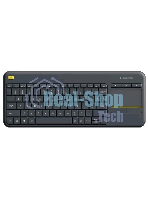 Клавиатура Logitech K400 Wireless Touch Plus беспроводная, радиоканал, чёрный