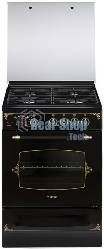 Плита газовая Gefest ПГ 6100-03 0179 черный, конфорок 4 шт, духовка 52 л, 60 см x 85 см x 60 см