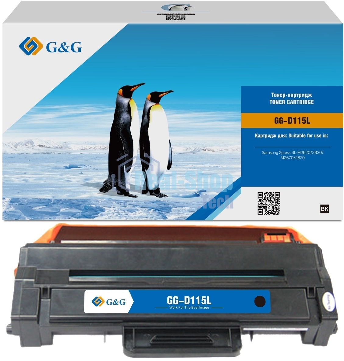 Картридж лазерный G&G GG-D115L черный (3000 стр.) для Samsung Xpress SL-M2620/2820/M2670/2870