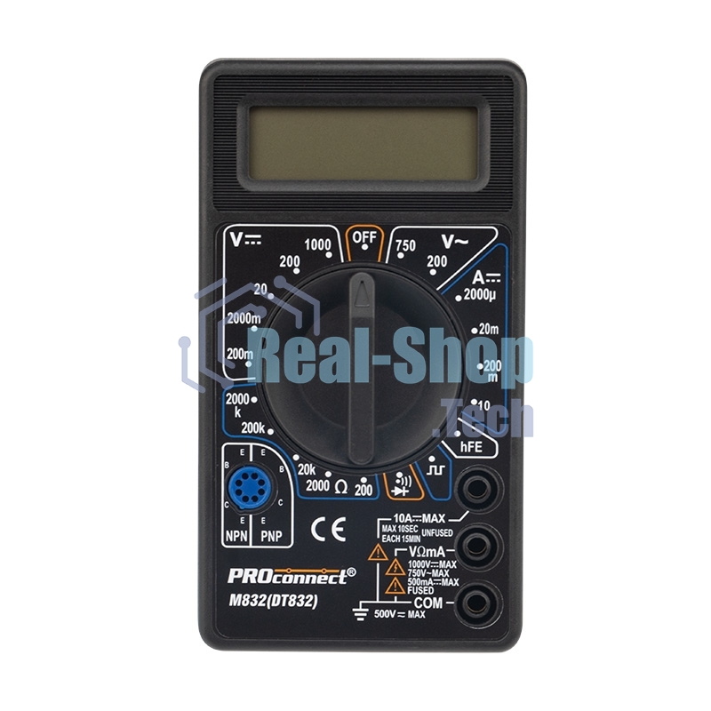 Портативный мультиметр M832 (DT832) PROconnect