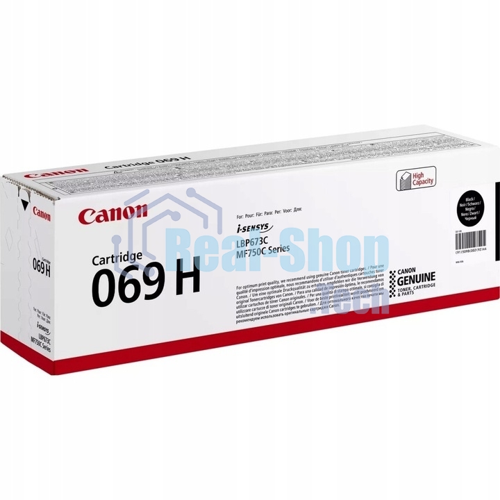 Картридж лазерный Canon 069BK (5094C002) черный (2100 стр.) для Canon MF752Cdw/754Cdw, LBP673Cdw