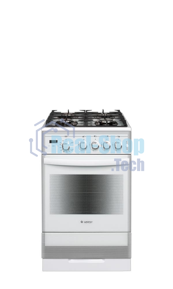 Плита газовая Gefest ПГ 5500-03 0042 белый, конфорок 4 шт, духовка 52 л, 50 см x 85 см x 58.5 см