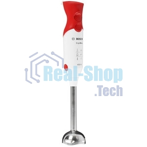 Блендер погружной Bosch MSM64110 белый/красный, 450 Вт, 2 скорости, турбо