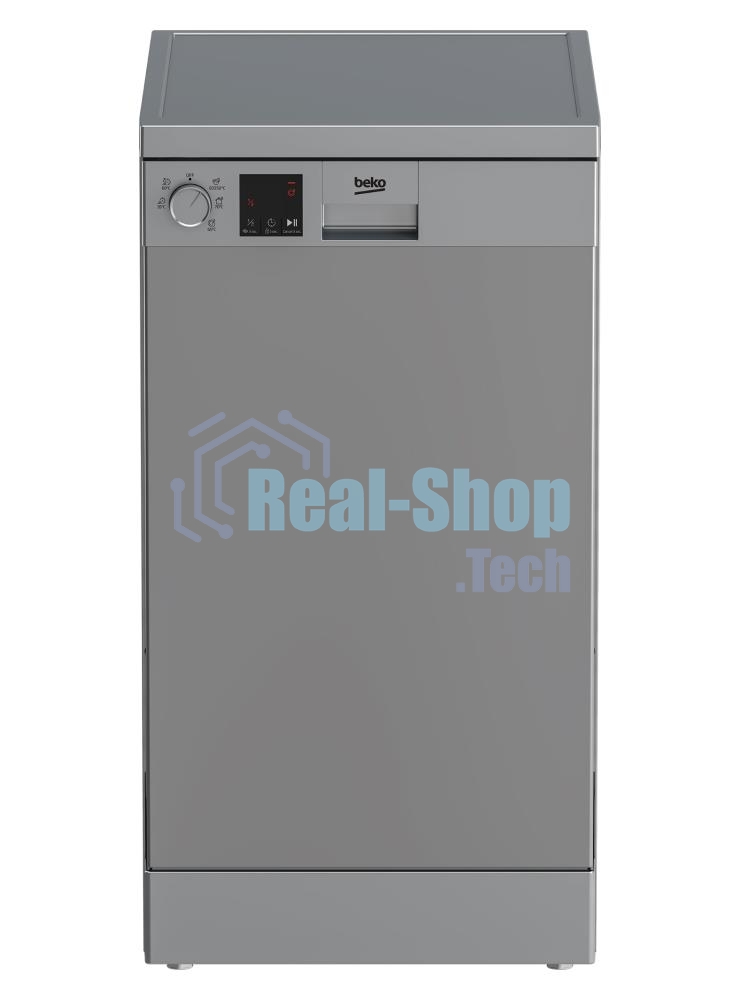 Посудомоечная машина Beko DVS050R02S, серебристый, 44.8 см, 10 компл., сушка конденсационная, 49 дБ, класс A+