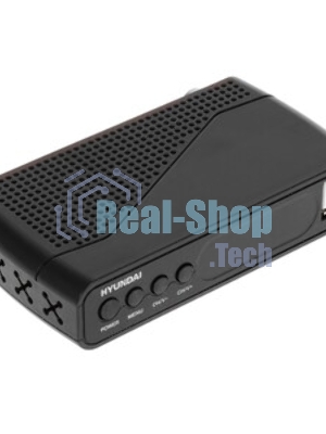 Приставка для цифрового ТВ Hyundai H-DVB500 черный, DVB-T2, DVB-T, DVB-C, HDMI, USB 2.0 х2