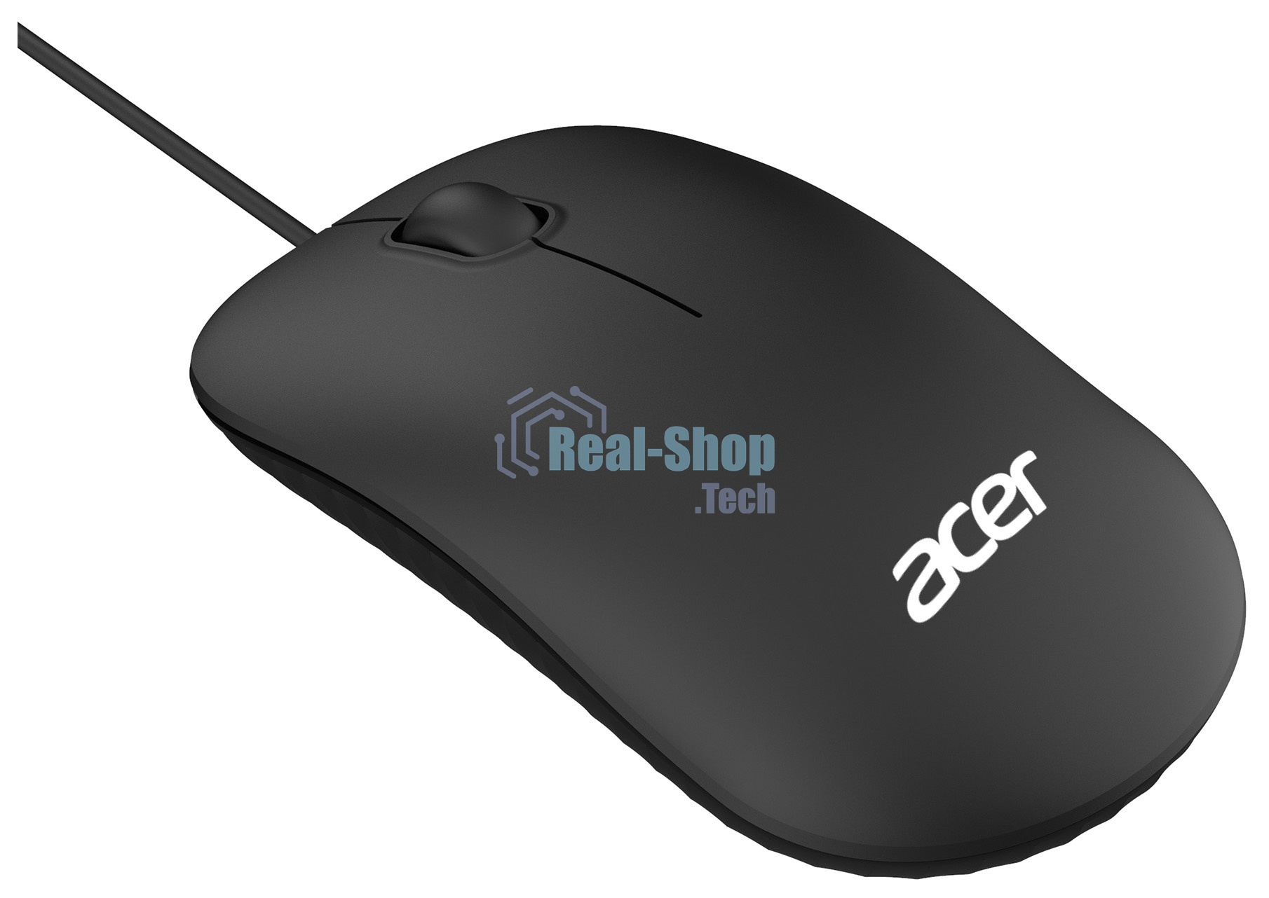 Мышь проводная Acer OMW122 черный, 1200 dpi, USB, кнопки - 3