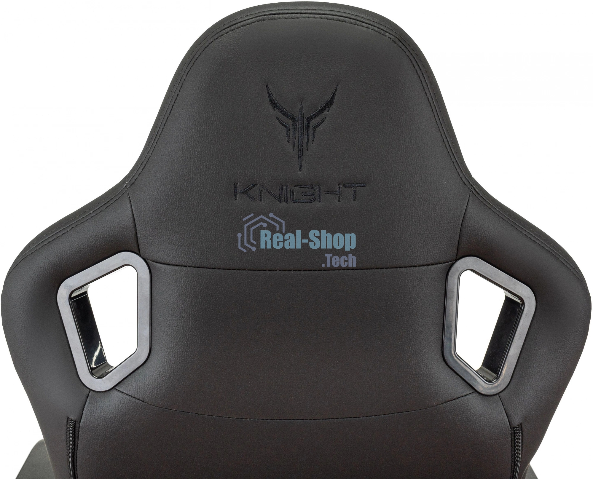 Кресло Knight Craft черный, экокожа, 120 кг, механизм качания