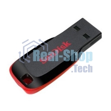 Флешка USB Sandisk CZ50 Cruzer Blade (SDCZ50-032G-B35), 32Gb, USB 2.0, R/W 15/4, черный/красный