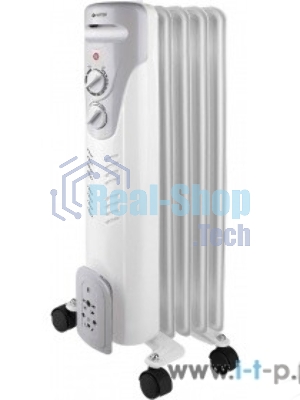 Обогреватель масляный Vitek VT-1707 W (5 секций) белый, 1000 Вт, 10 м2, термостат