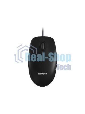 Мышь проводная Logitech M100/100R DARK/GREY (темно-серая/черная), 1000 dpi, USB, кнопки - 3