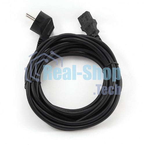 Кабель Gembird Power 250V 10A EUR, VDE питания сетевой, Евровилка, заземление, 5m (PC-186-VDE-5M)