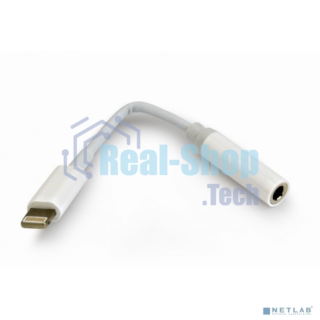 Переходник USB Cablexpert CCA-LM3.5F-01-W, Lightning/Jack3.5F, белый