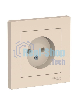 Розетка AtlasDesign без заземл. 16А в сборе беж. SchE ATN000240