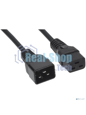 Шнур сетевой Rexant IEC 320 C19 – IEC 320 C20 3x1,5мм², длина 1,8м