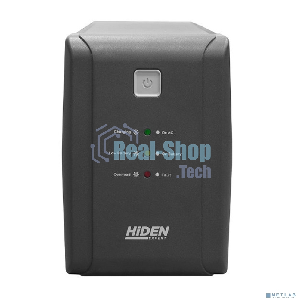 Источник бесперебойного питания HIDEN EXPERT ULS800E 800ВА/480Вт Линейно-интерактивный,2xSchuko LED, USB, встроенный АКБ 1x12B/9Ач УТ-00002466