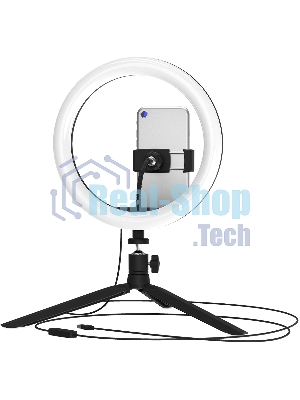 Светильник кольцевой Gauss 14W 700lm 3000-6500K 5V USB IP20 260x23мм черный дим пульт LED