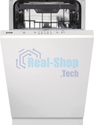 Посудомоечная машина встраиваемая Gorenje GV520D17S, загрузка 10 комплектов, стандартный мотор, регулировка верхней корзины по высоте, 3 корзины, кнопочное управление, звуковой сигнал завершения цикла, автооткрывание дверцы, половинная загрузка, полный AquaStop, энергоэффективность А+++, уровень шума 47 дБ, белый