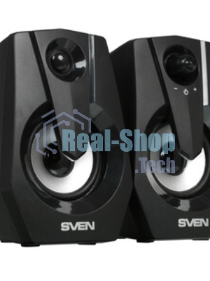 Акустическая система SVEN 370 2.0 черные (2x2W, USB, RGb подсветка)