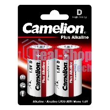 Элемент питания алкалиновый Camelion LR LR20 BL-2 (блист.2шт) 1.5 В