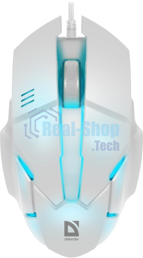 Мышь проводная Defender Host MB-982 белый, 1000 dpi, USB, кнопки - 3